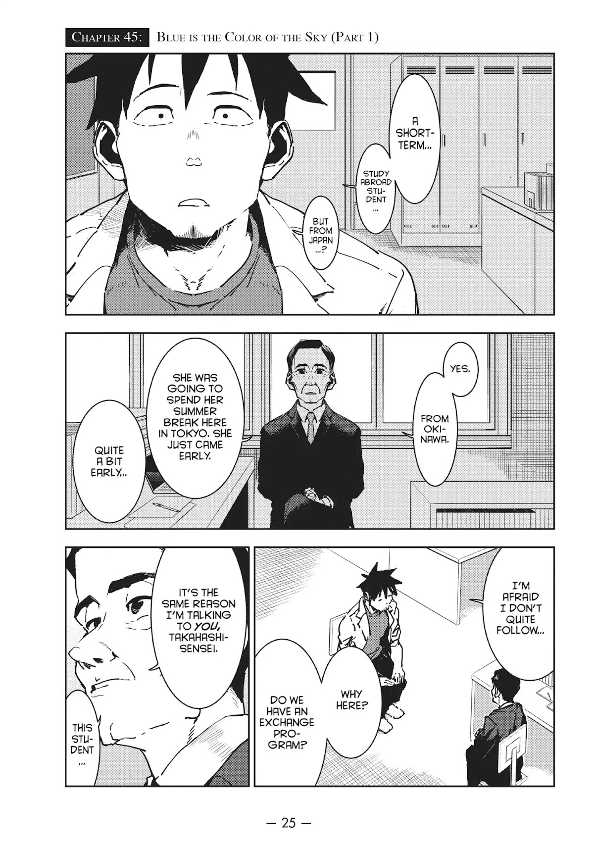 Ajin-chan wa Kataritai Chapter 45 page 1 - Chapter 45 ... Blue Is the Color of the Sky (Part 1)