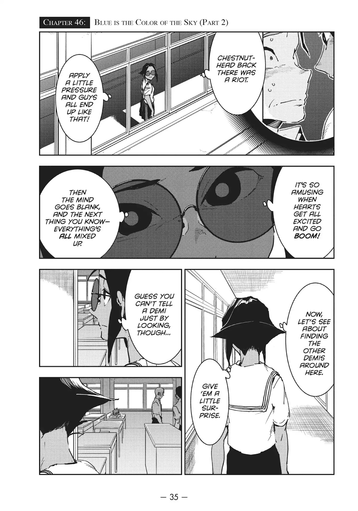Ajin-chan wa Kataritai Chapter 46 page 1 - Chapter 46 ... Blue Is the Color of the Sky (Part 2)