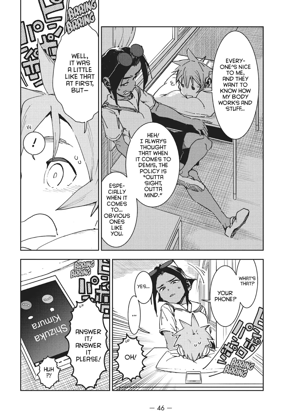 Ajin-chan wa Kataritai Chapter 46 page 12 - Chapter 46 ... Blue Is the Color of the Sky (Part 2)