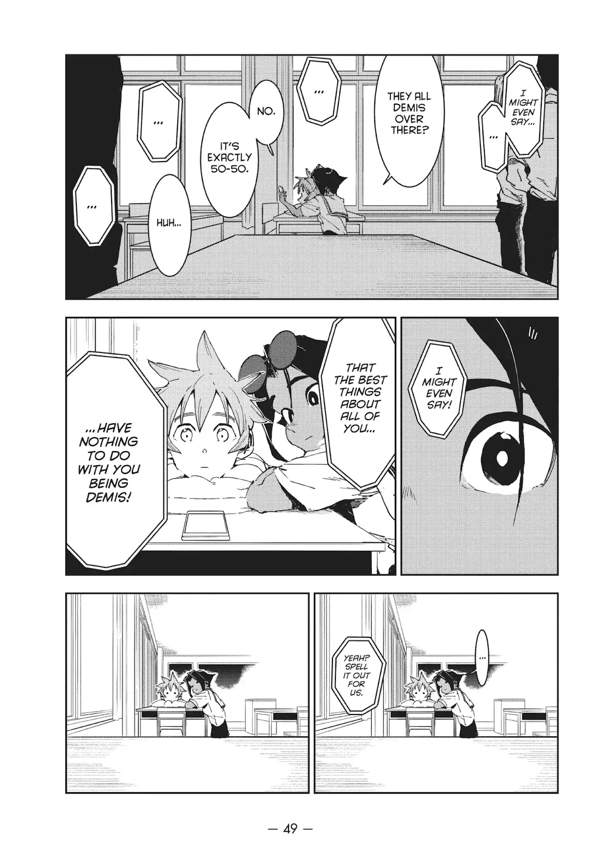 Ajin-chan wa Kataritai Chapter 46 page 15 - Chapter 46 ... Blue Is the Color of the Sky (Part 2)