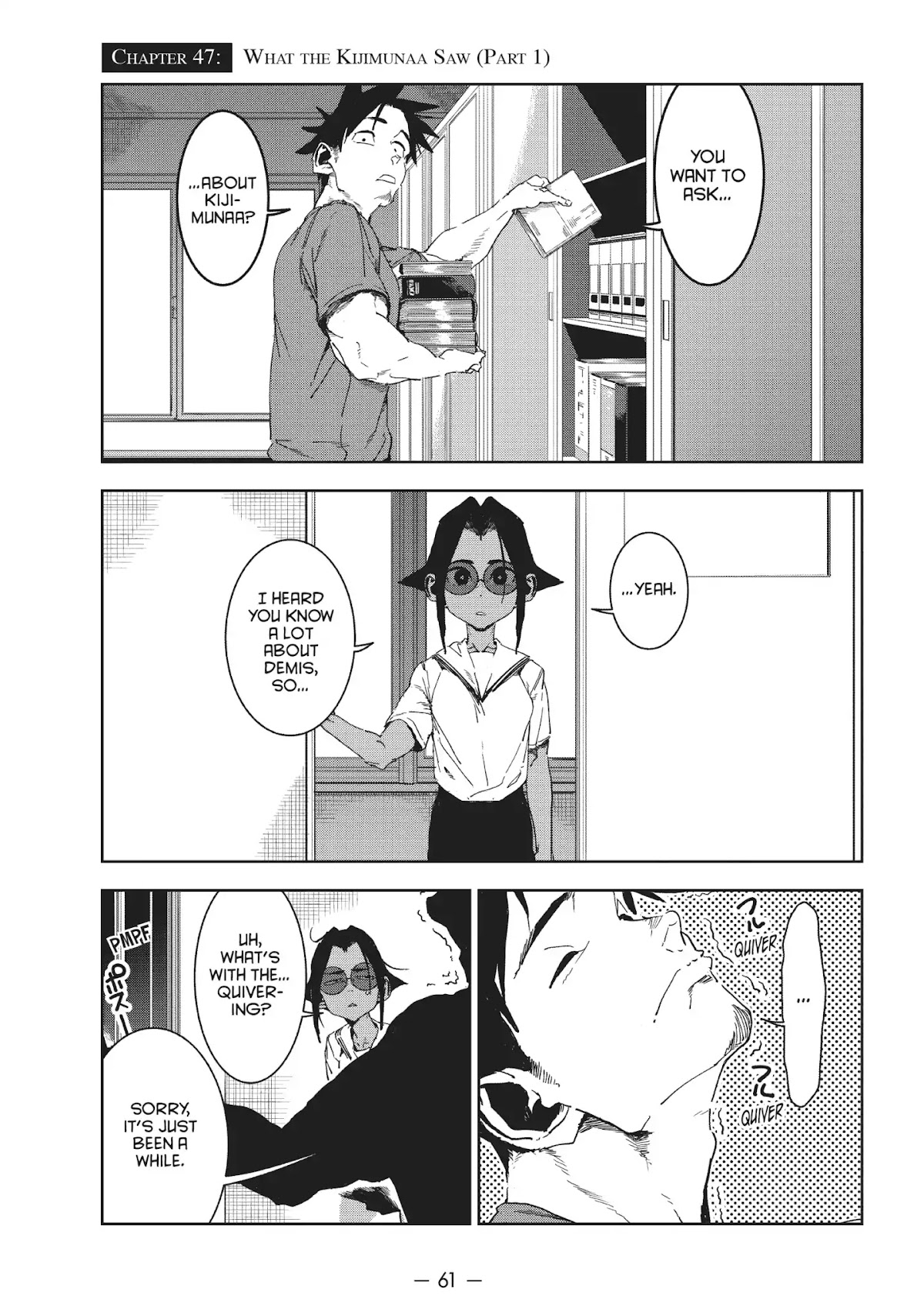 Ajin-chan wa Kataritai Chapter 47 page 1 - Chapter 47 ... What the Kijimunaa Saw (Part 1)