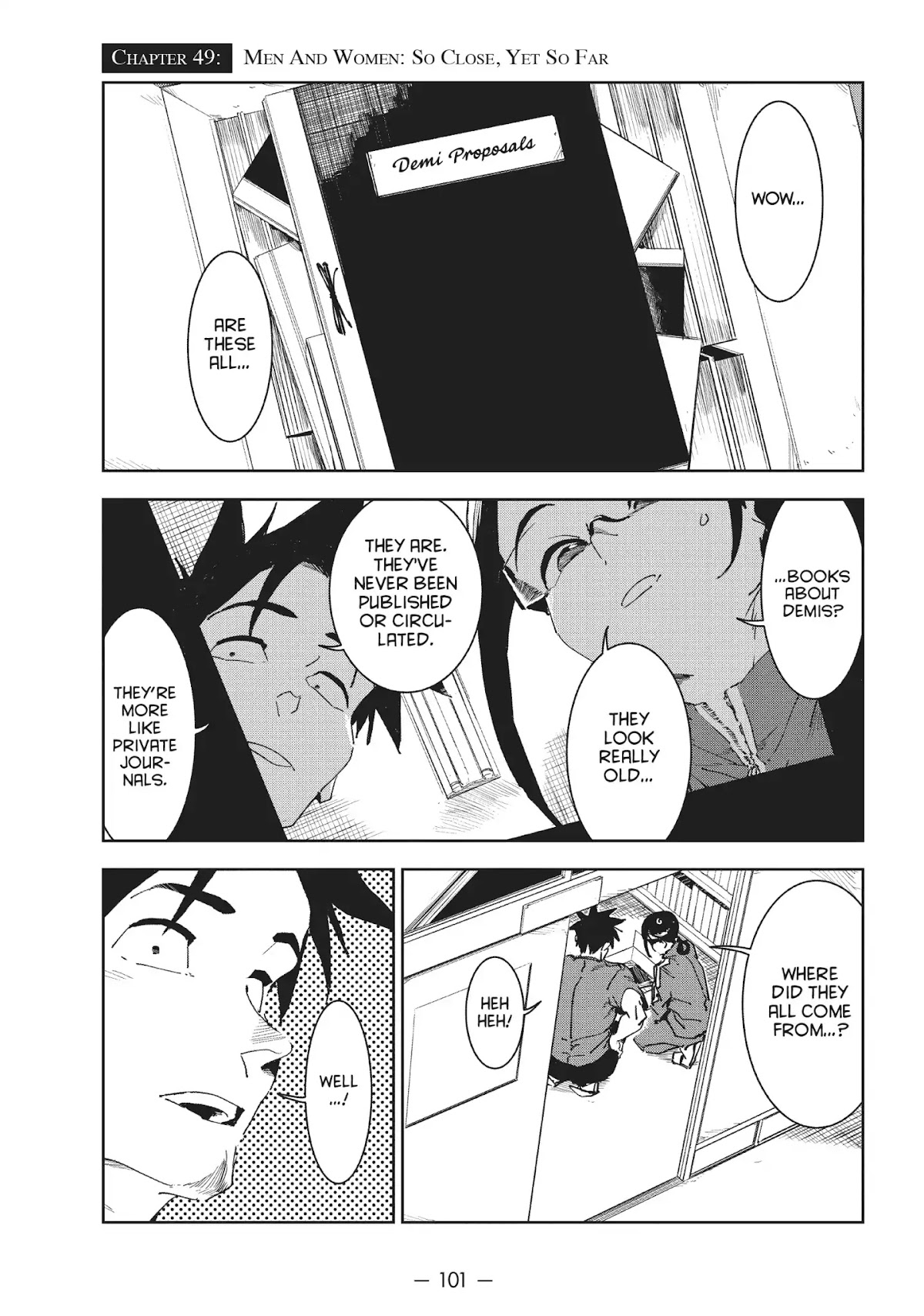 Ajin-chan wa Kataritai Chapter 49 page 1 - Chapter 49 ... Men and Women: So Close, Yet So Far