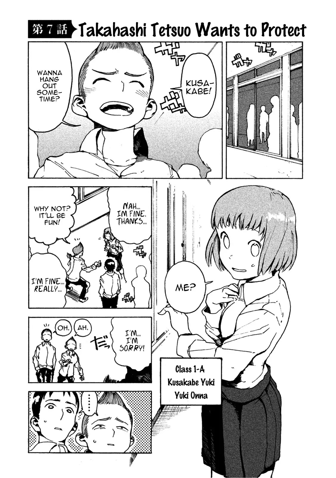 Ajin-chan wa Kataritai Chapter 7 page 1 - Chapter 7: Takahashi Tetsuo Wants to Protect