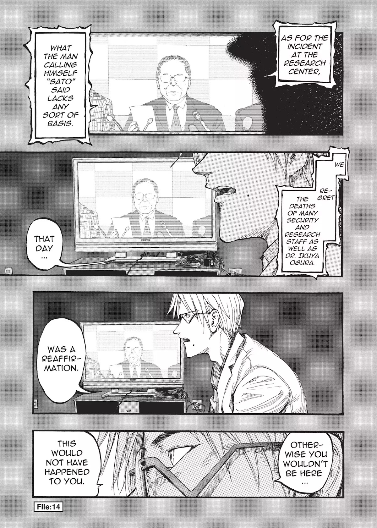 Ajin Chapter 14 page 1 - Chapter 14: Vol.3 File 14: Backstage