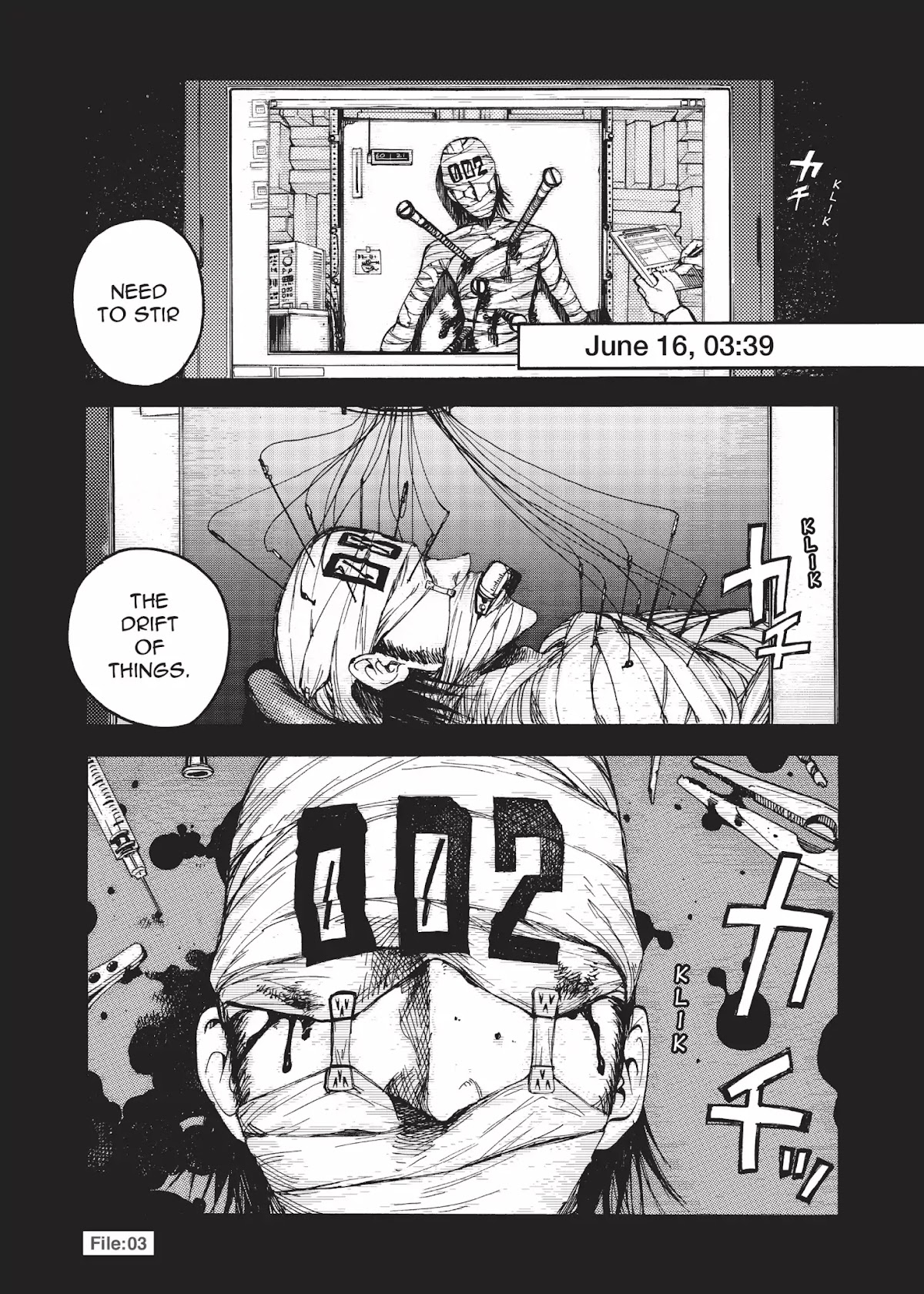 Ajin Chapter 3 page 1 - Chapter 3: Vol.1 File 3: Escape and Threat