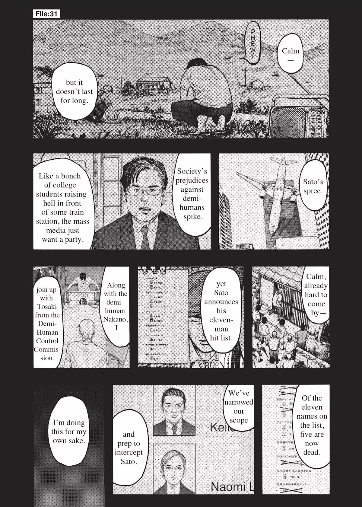 Ajin Chapter 31 page 1 - Chapter 31: Vol.7 File 31: Don't say "lazy"