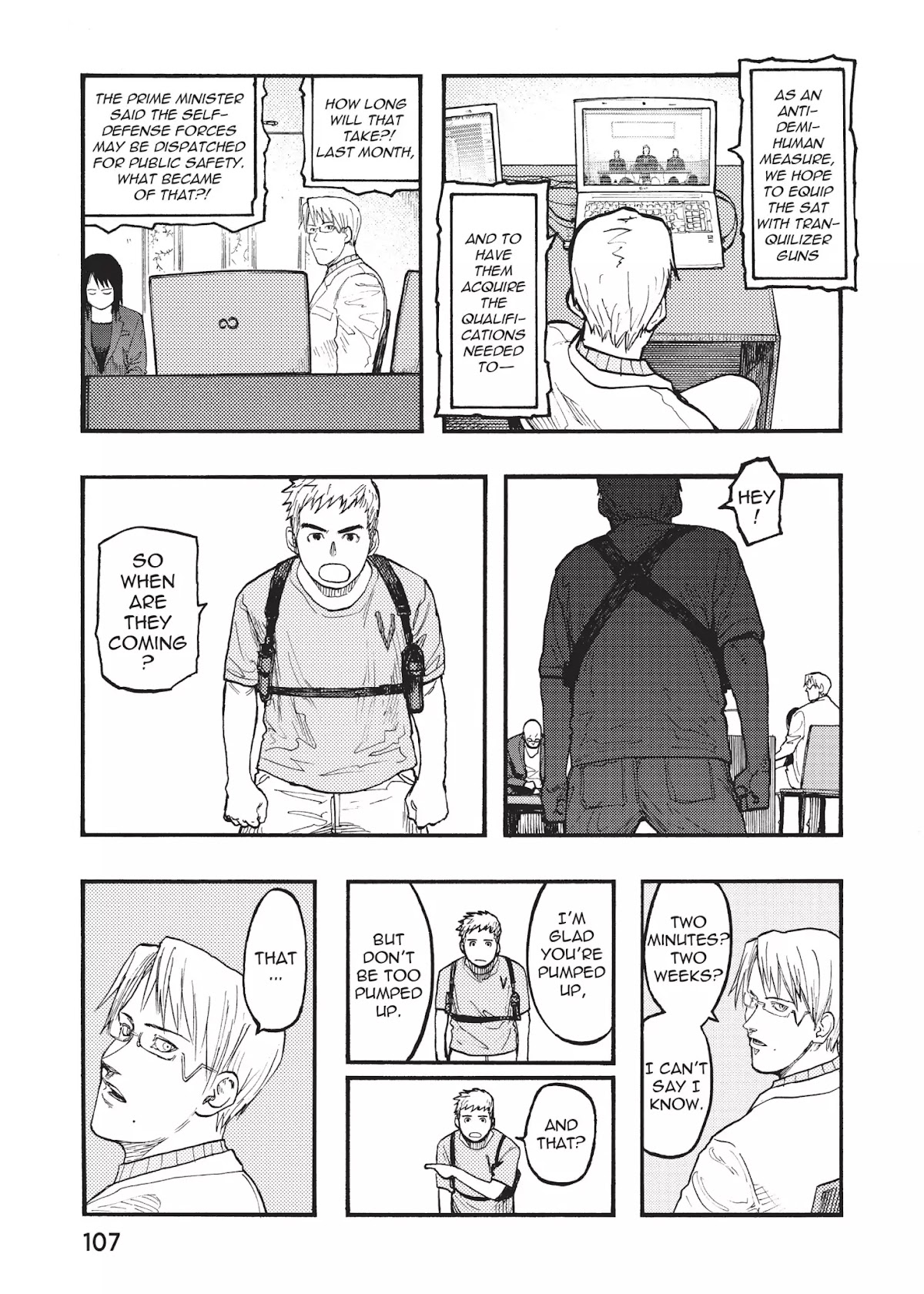Ajin Chapter 31 page 18 - Chapter 31: Vol.7 File 31: Don't say "lazy"
