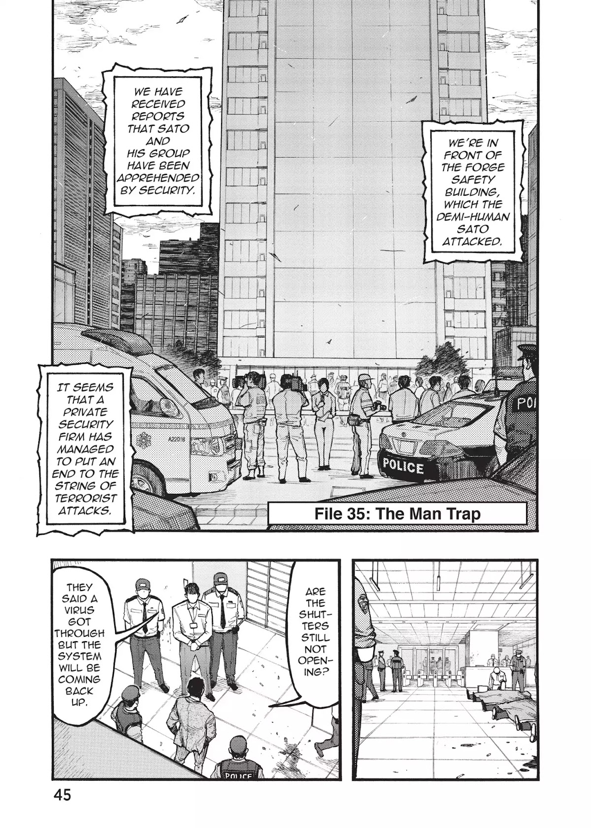 Ajin Chapter 35 page 1 - Chapter 35: Vol.8 File 35: The Man Trap