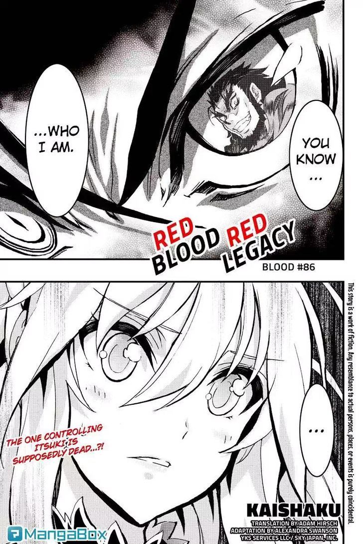 Aka Akatoretachi no Monogatari Chapter 86 page 1 - Chapter 86 : Blood #86