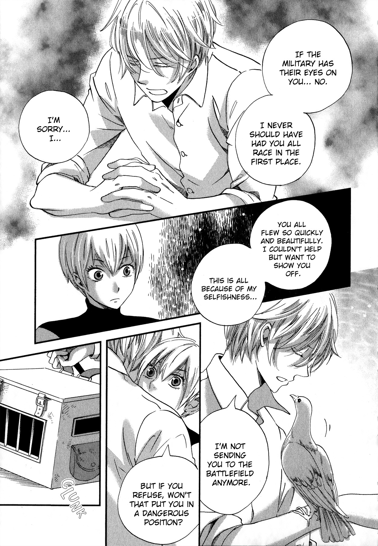 Aka no Sekai Chapter 3 page 18 - Chapter 3: The Pigeon's Wings