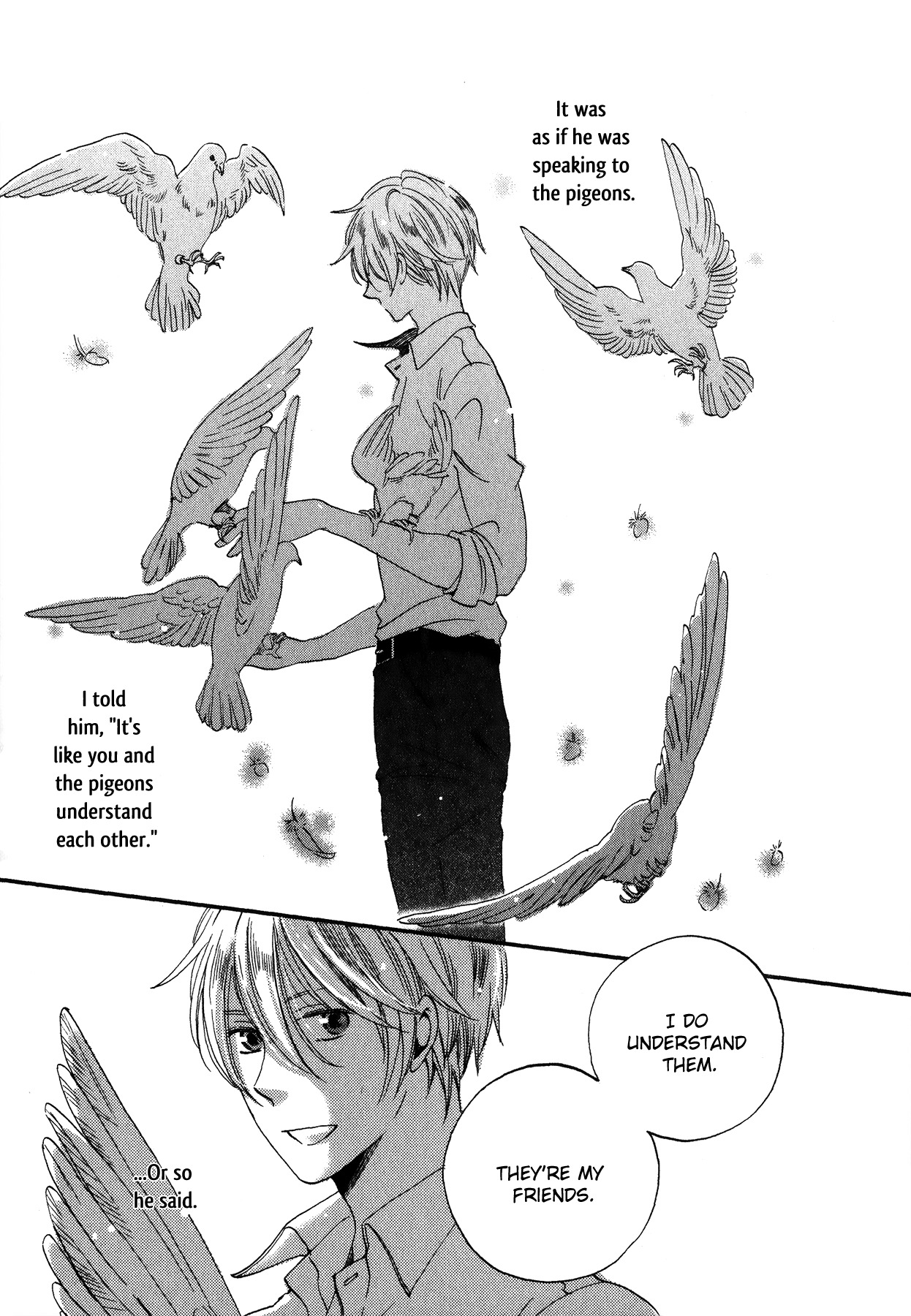 Aka no Sekai Chapter 3 page 2 - Chapter 3: The Pigeon's Wings