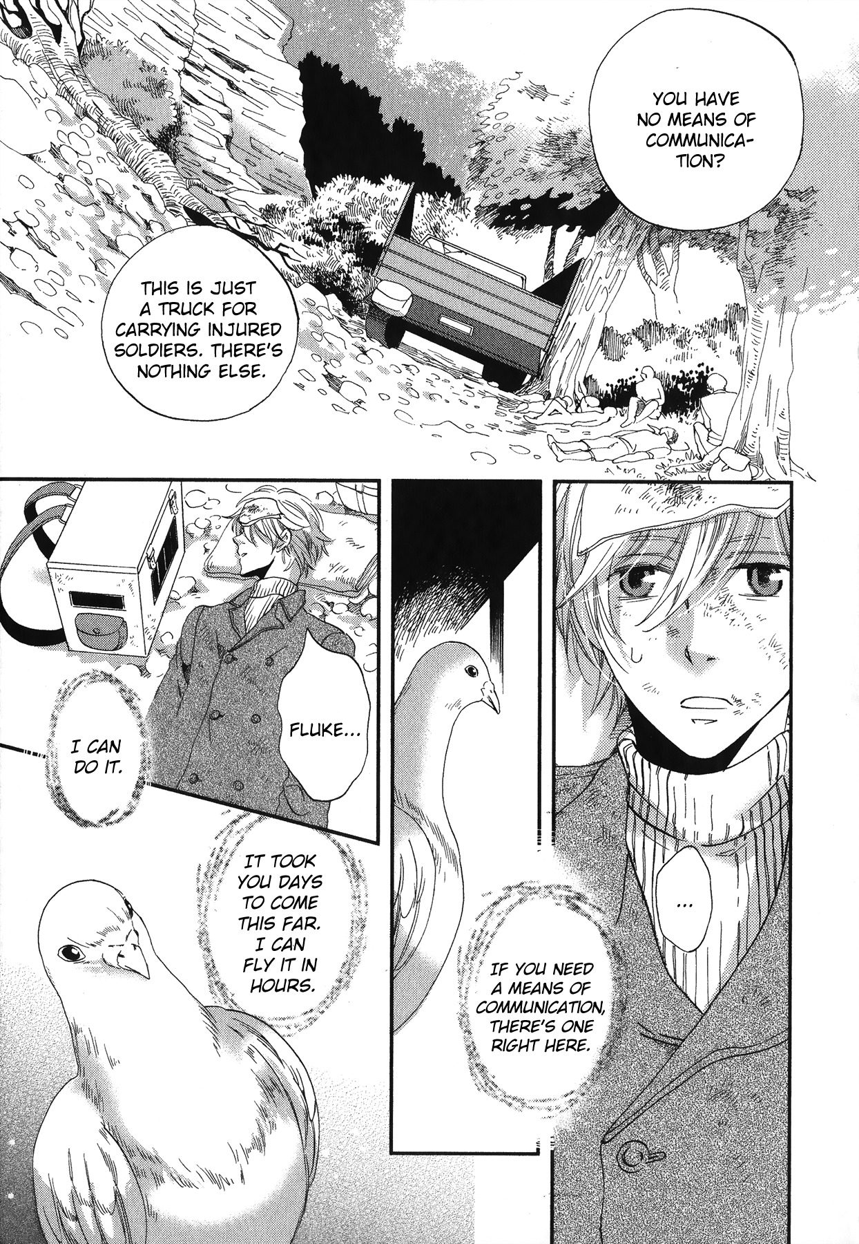 Aka no Sekai Chapter 3 page 24 - Chapter 3: The Pigeon's Wings