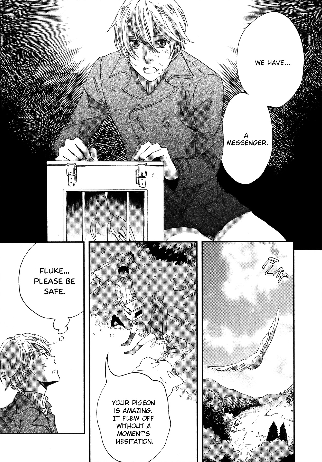 Aka no Sekai Chapter 3 page 27 - Chapter 3: The Pigeon's Wings