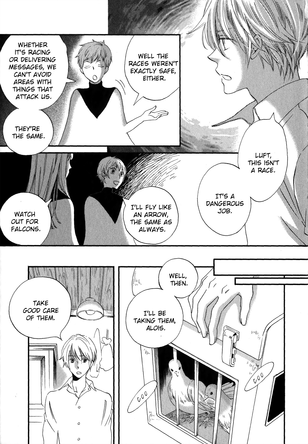 Aka no Sekai Chapter 3 page 6 - Chapter 3: The Pigeon's Wings
