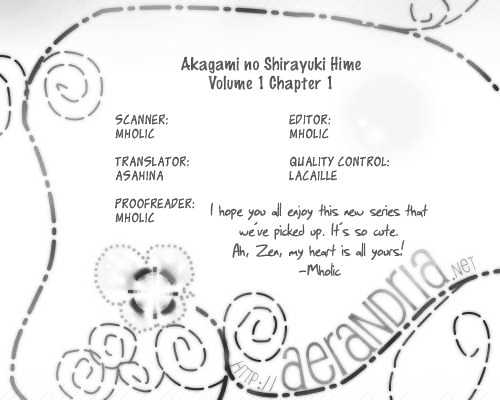 Akagami no Shirayukihime Chapter 1 page 1 - Chapter 1