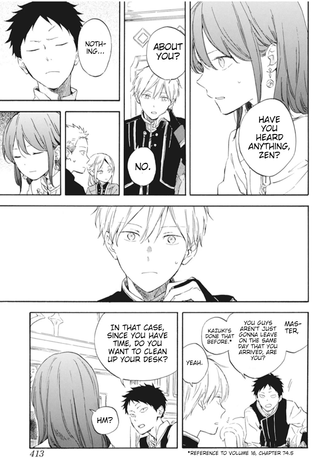 Akagami no Shirayukihime Chapter 129 page 14 - Chapter 129