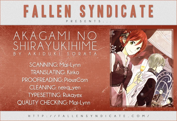 Akagami no Shirayukihime Chapter 39 page 1 - Chapter 39