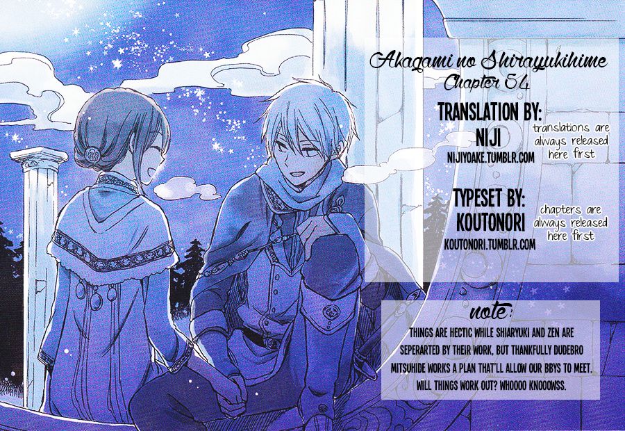 Akagami no Shirayukihime Chapter 54 page 1 - Chapter 54
