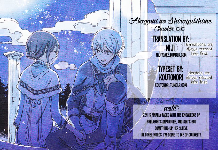 Akagami no Shirayukihime Chapter 55 page 1 - Chapter 55