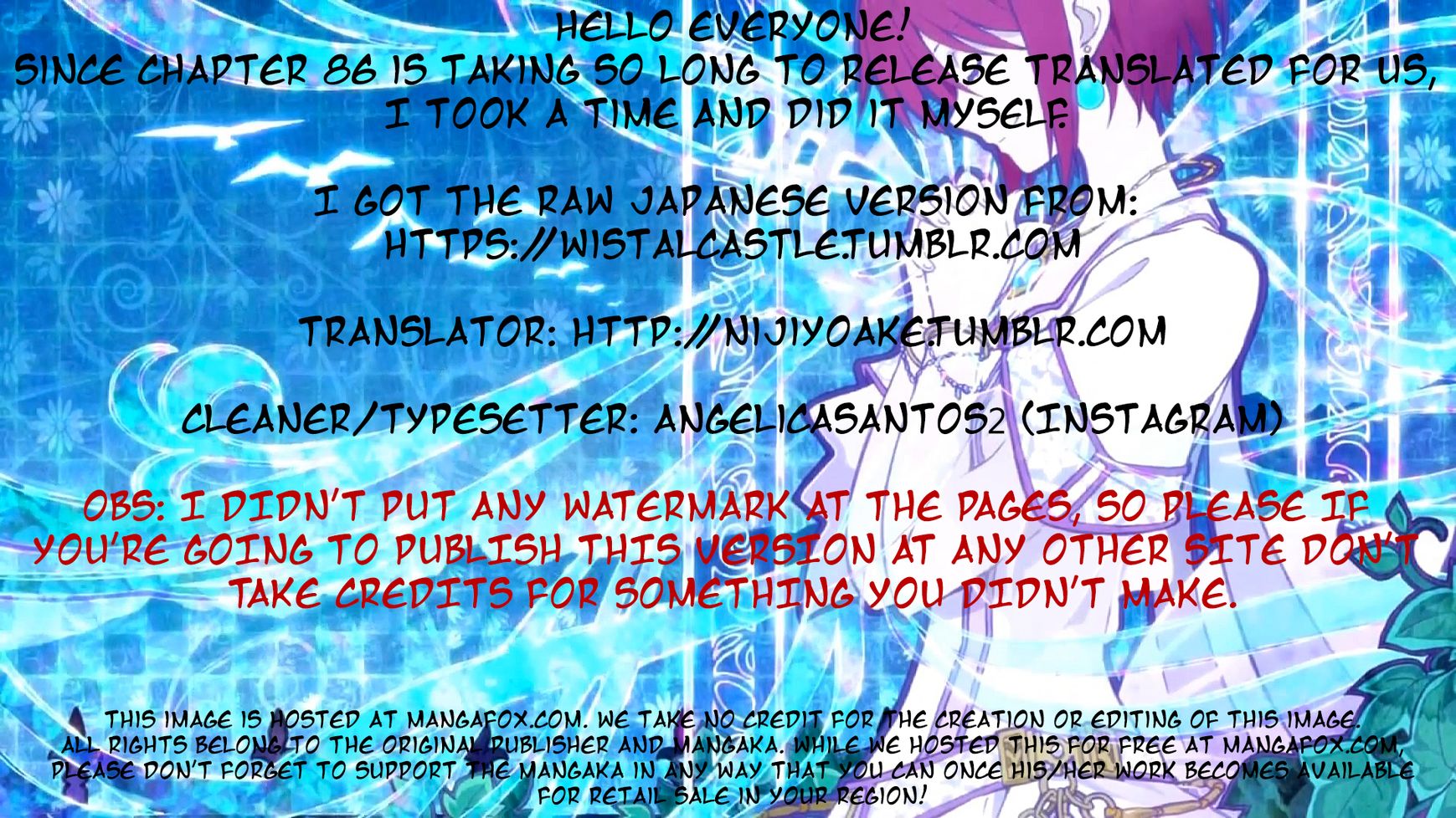 Akagami no Shirayukihime Chapter 86 page 1 - Chapter 86 : Akagami no Shirayukihime 86