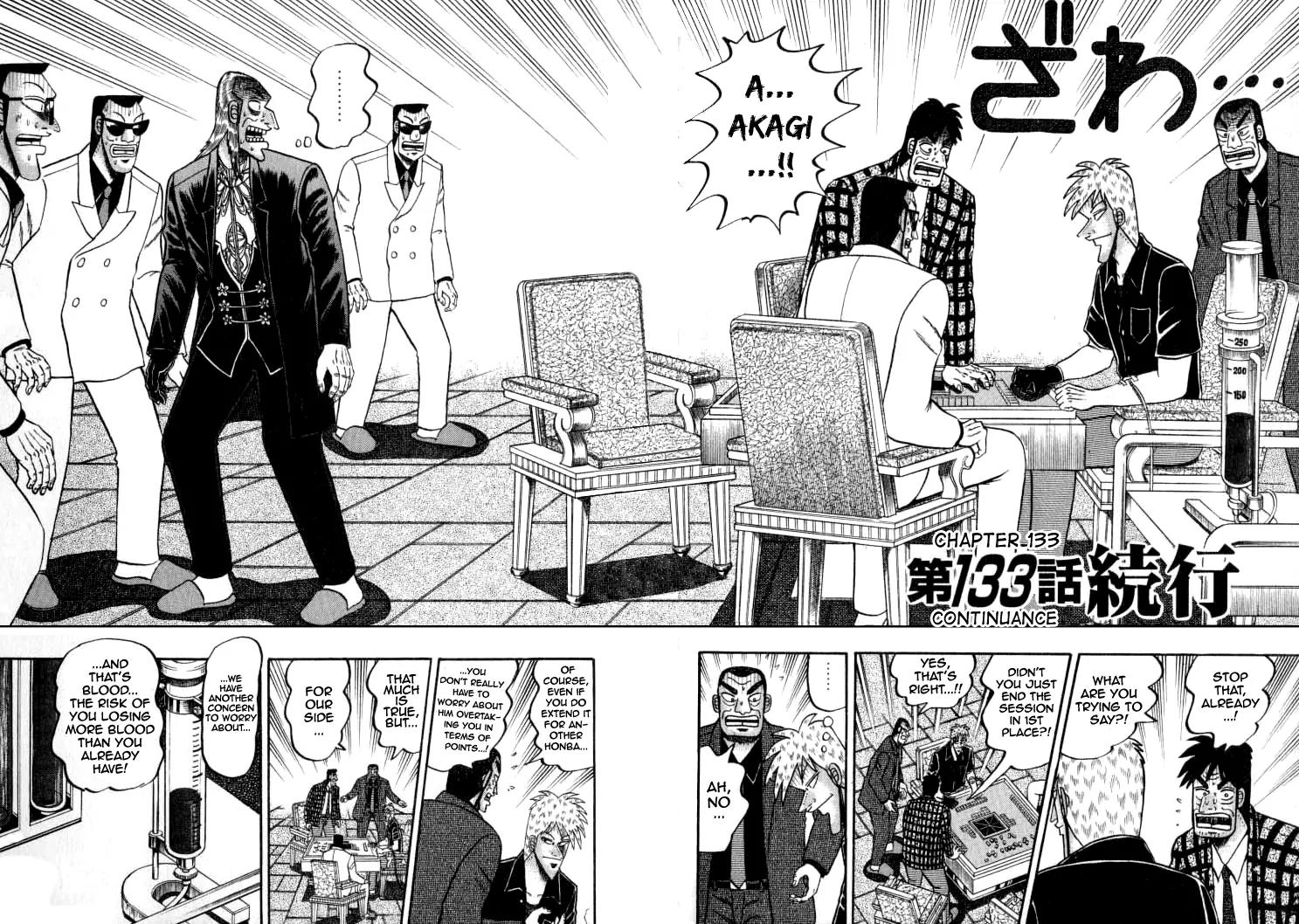 Akagi Chapter 133 page 2 - Chapter 133: Continuance