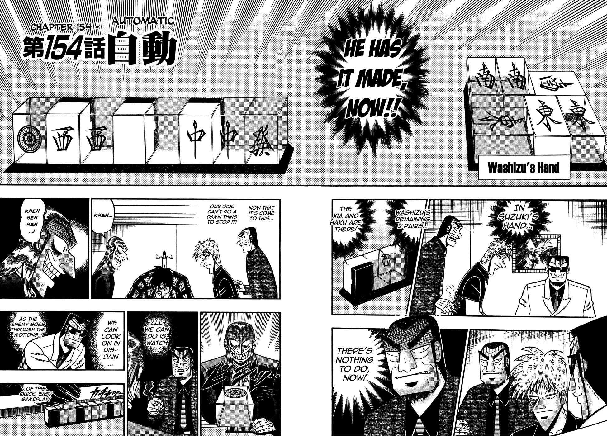Akagi Chapter 154 page 2 - Chapter 154: Automatically