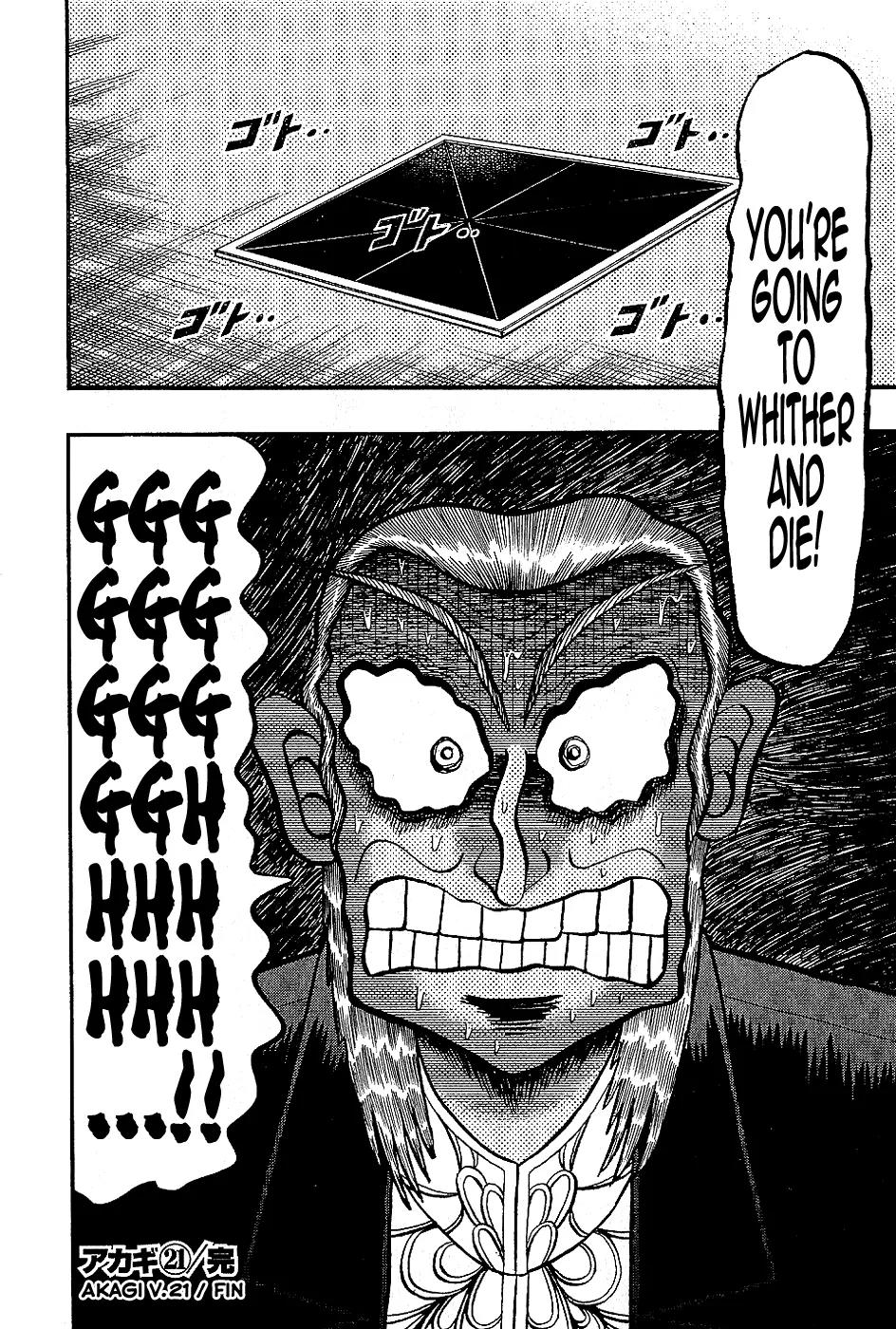Akagi Chapter 185 page 21 - Chapter 185: Up in Flames
