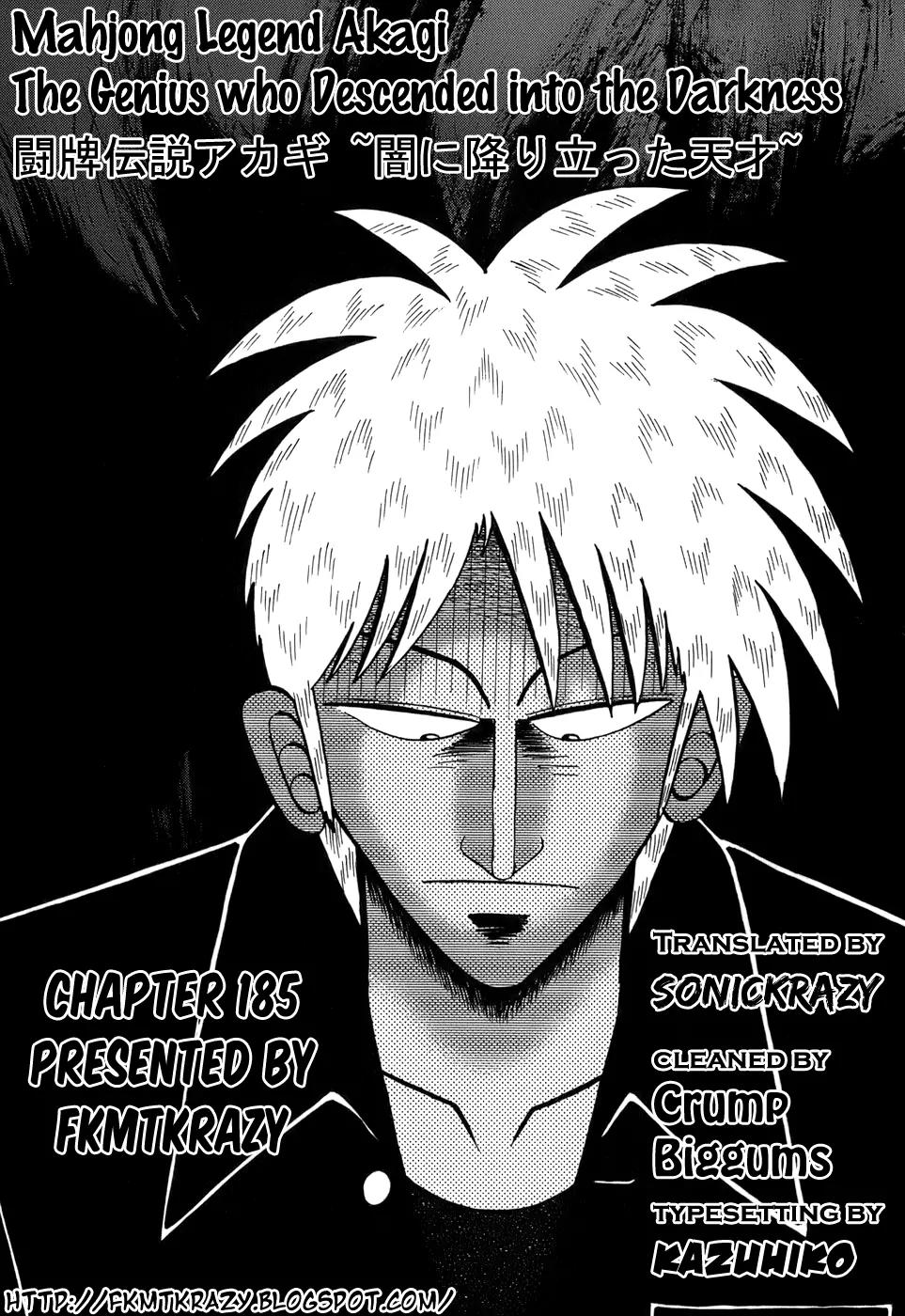 Akagi Chapter 185 page 24 - Chapter 185: Up in Flames