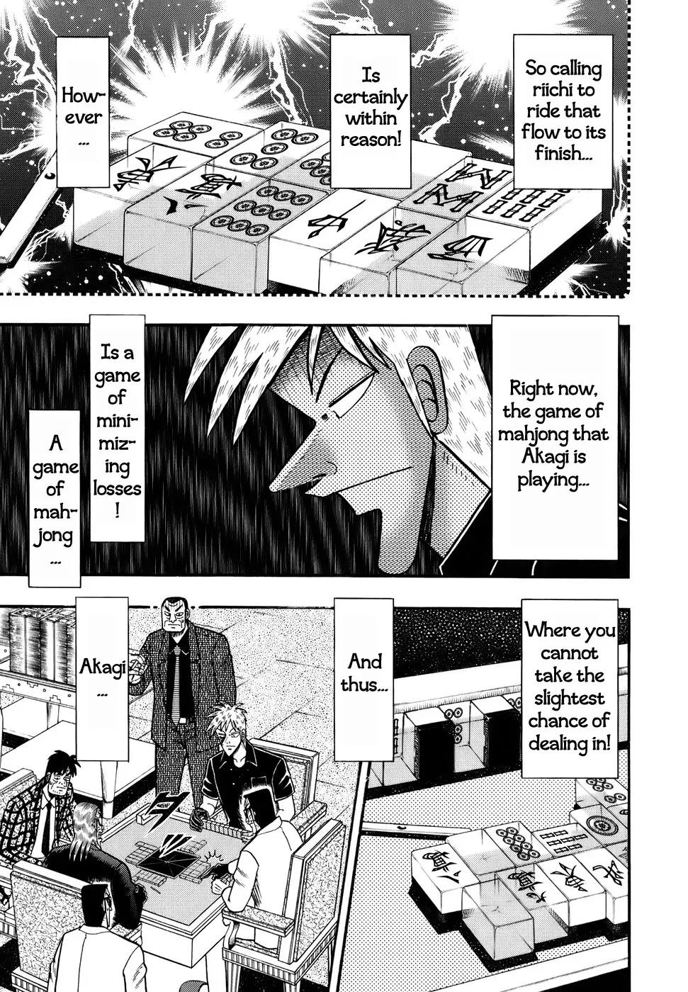 Akagi Chapter 192 page 13 - Chapter 192: Adhesiveness