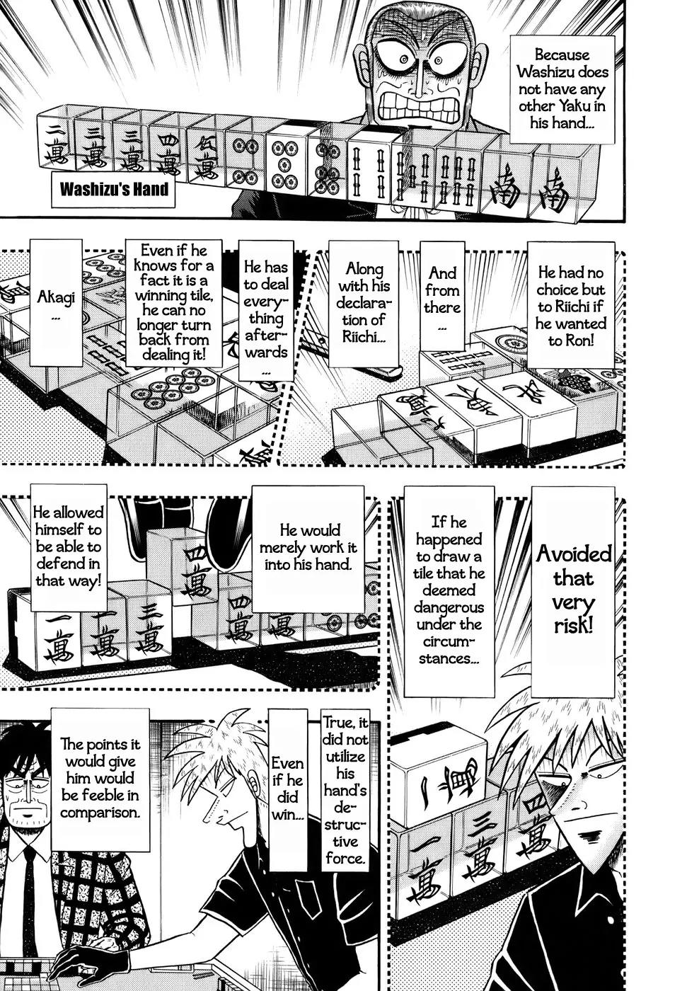 Akagi Chapter 192 page 19 - Chapter 192: Adhesiveness