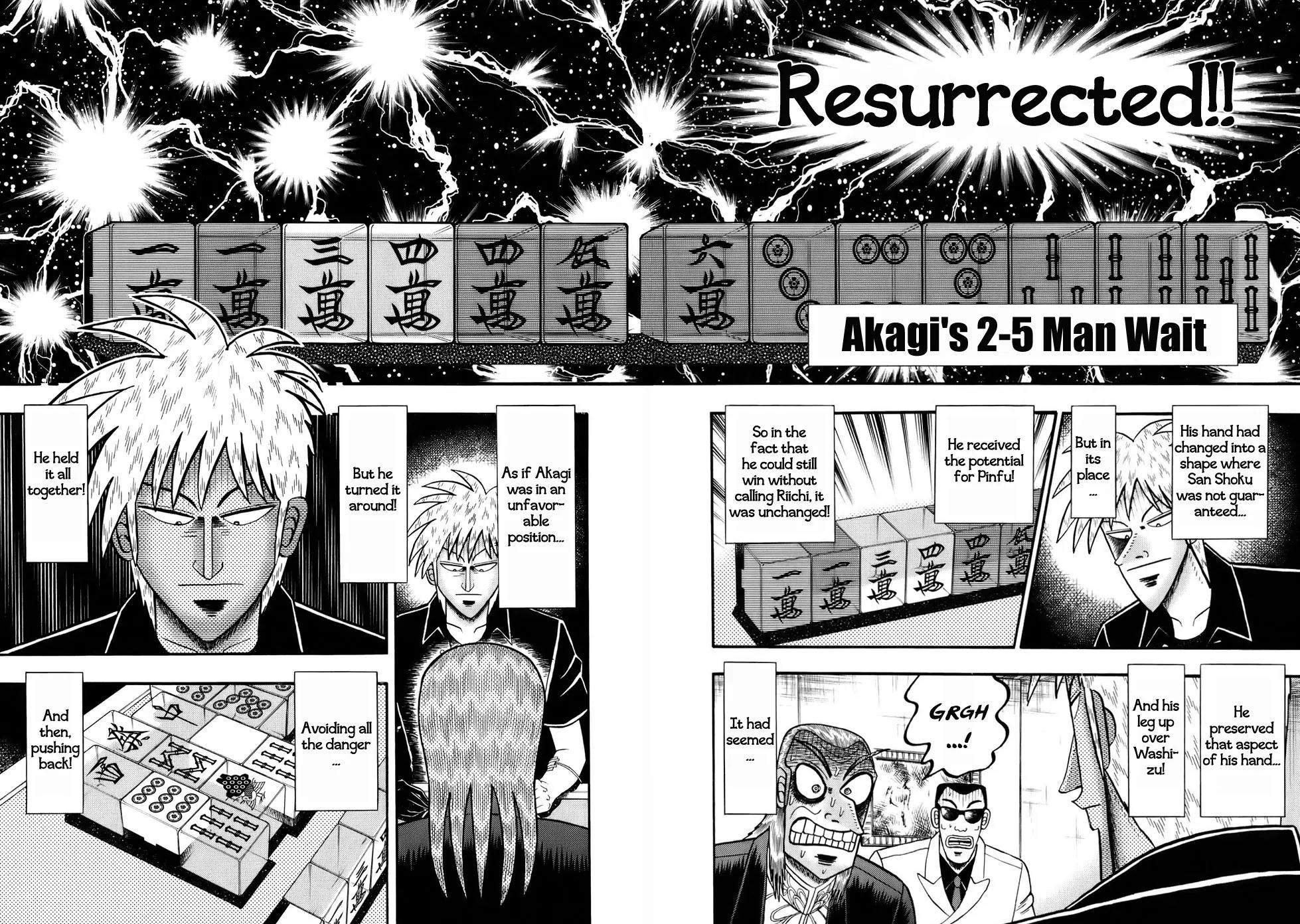 Akagi Chapter 192 page 22 - Chapter 192: Adhesiveness