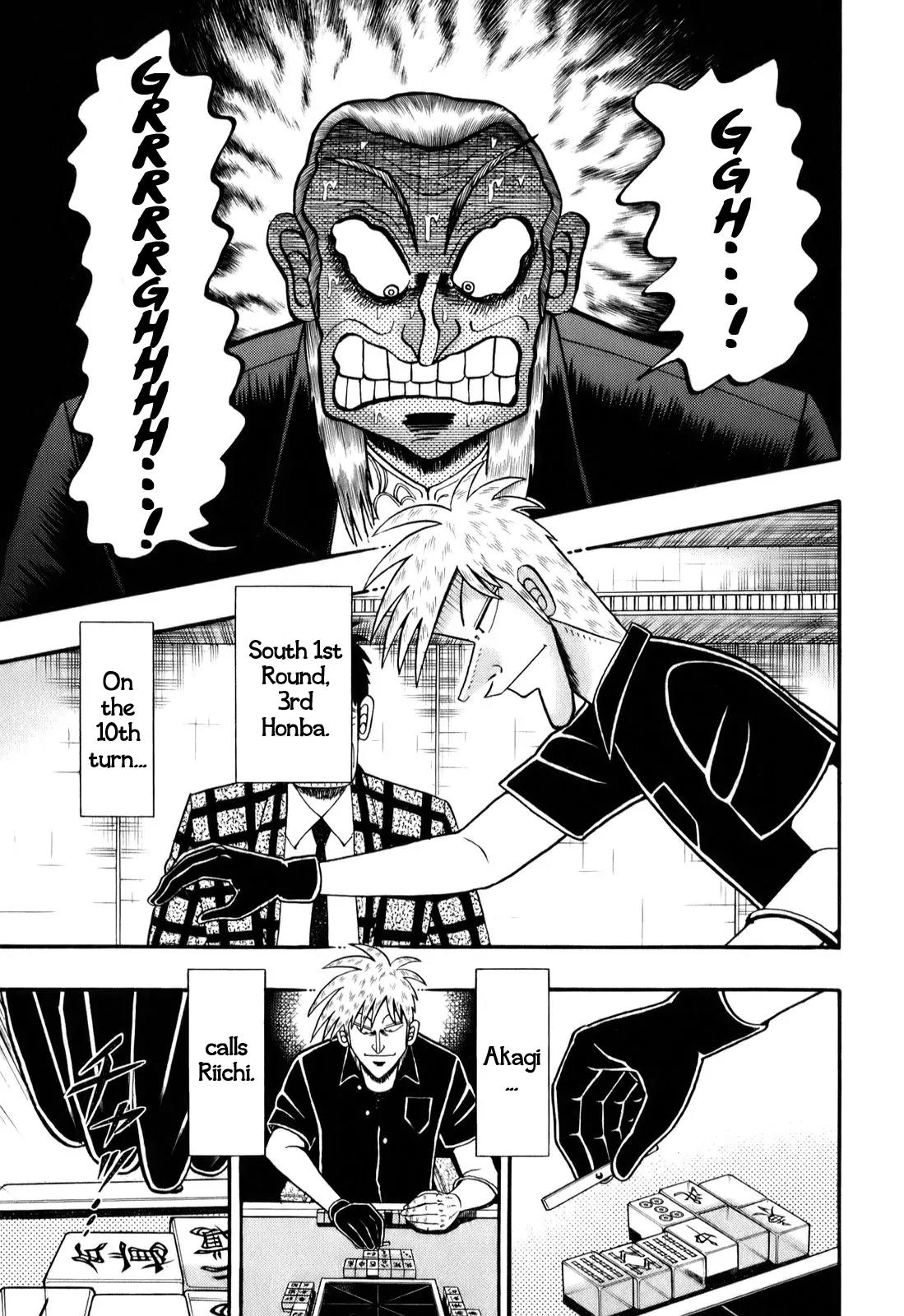 Akagi Chapter 196 page 1 - Chapter 196: Riichi