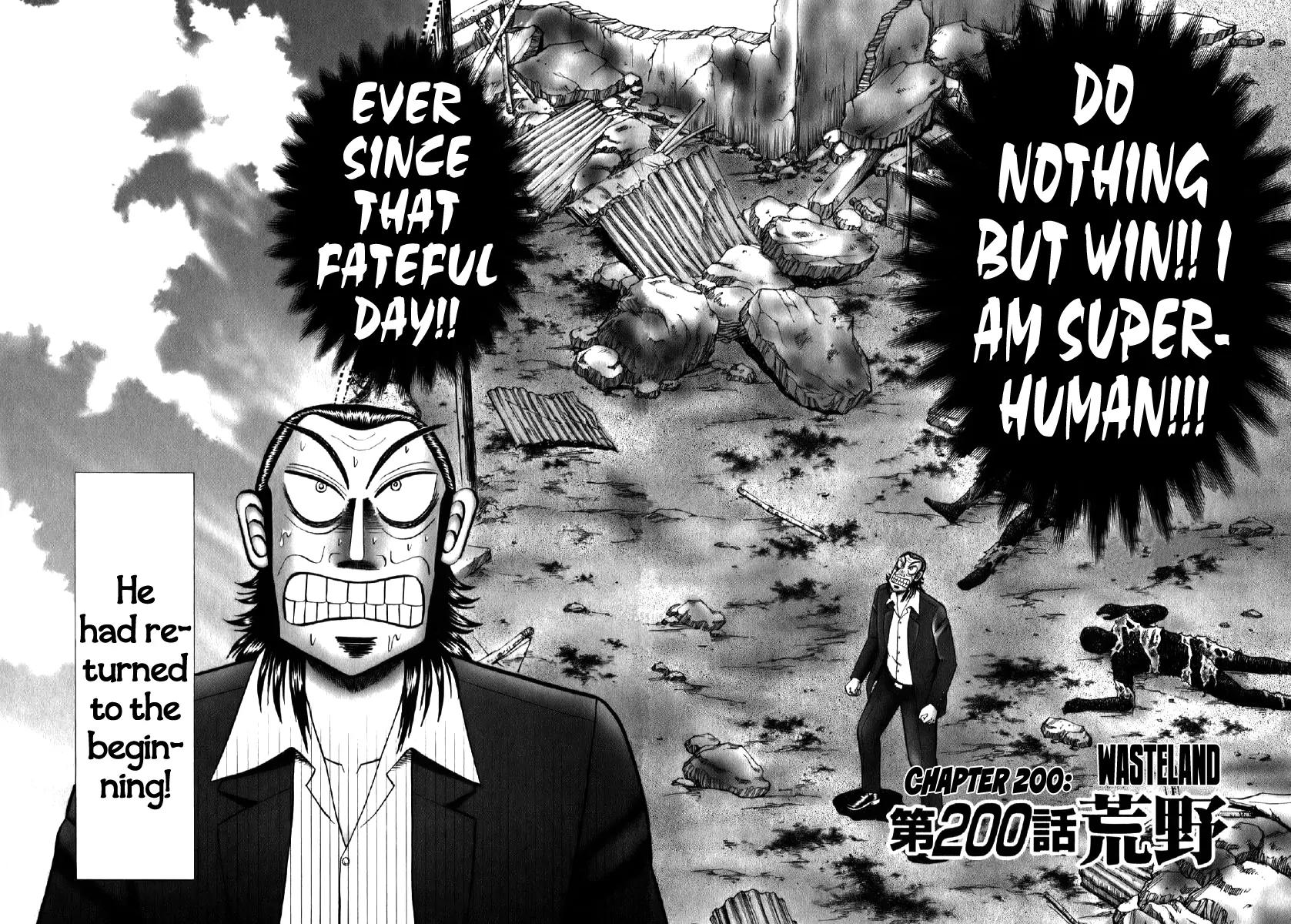 Akagi Chapter 200 page 2 - Chapter 200: Wasteland