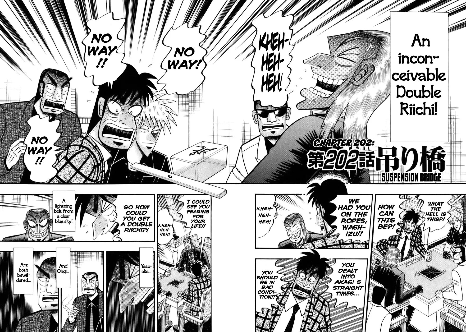 Akagi Chapter 202 page 2 - Chapter 202: Suspension Bridge