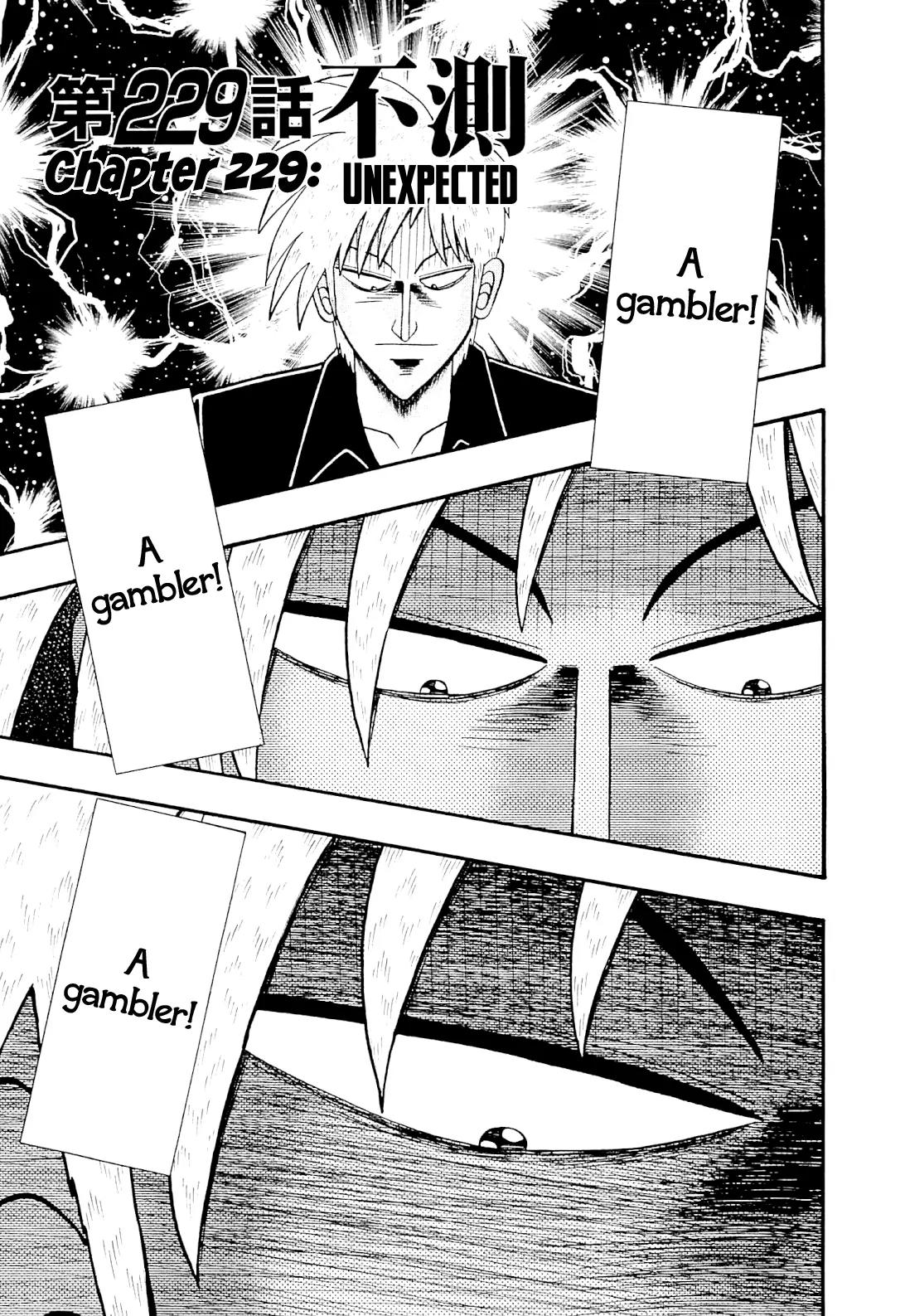 Akagi Chapter 229 page 1 - Chapter 229: Unexpected