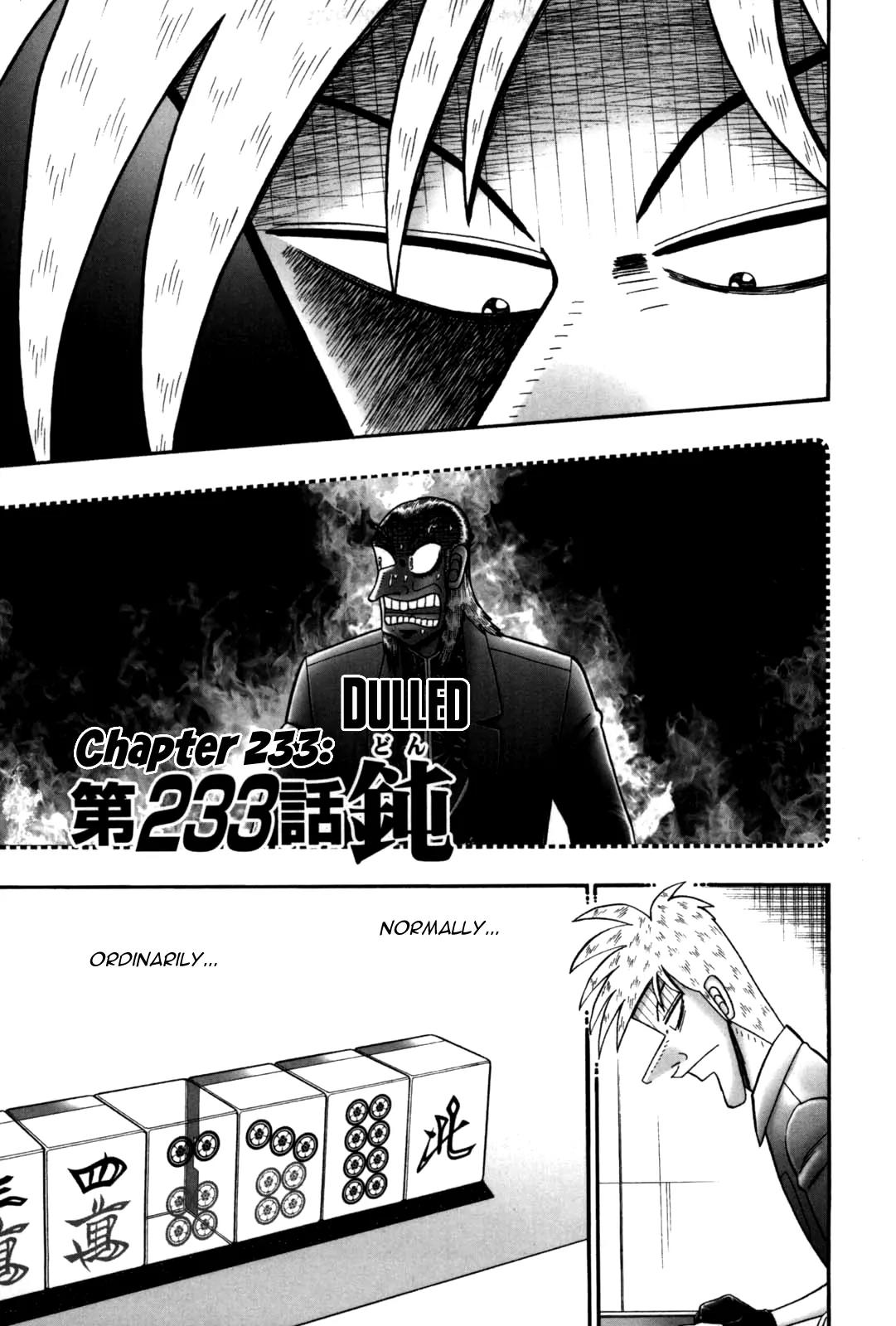 Akagi Chapter 233 page 1 - Chapter 233: Dulled