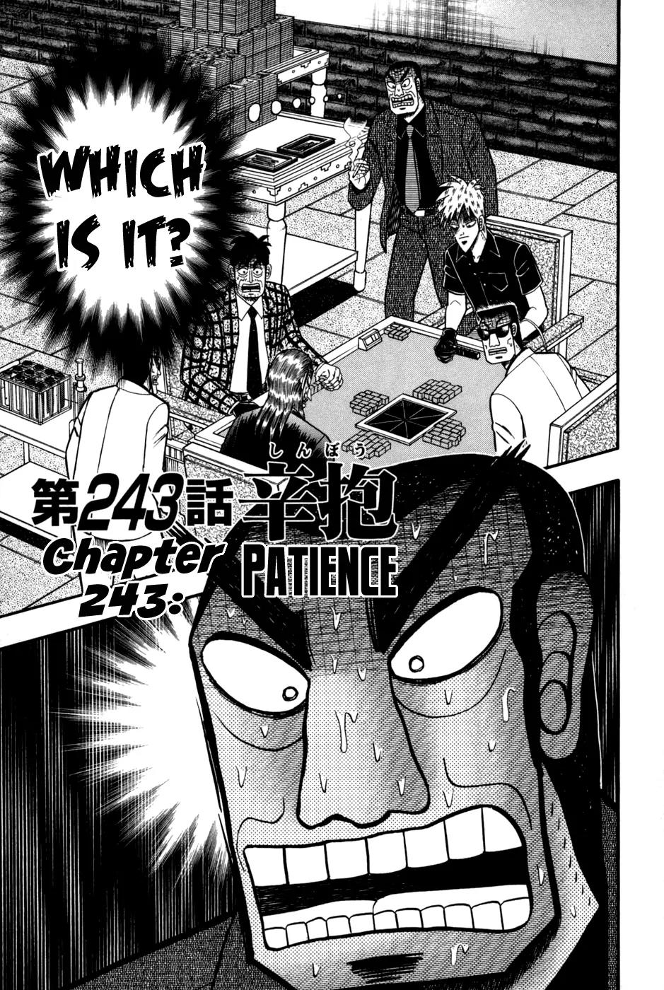 Akagi Chapter 243 page 1 - Chapter 243: Patience
