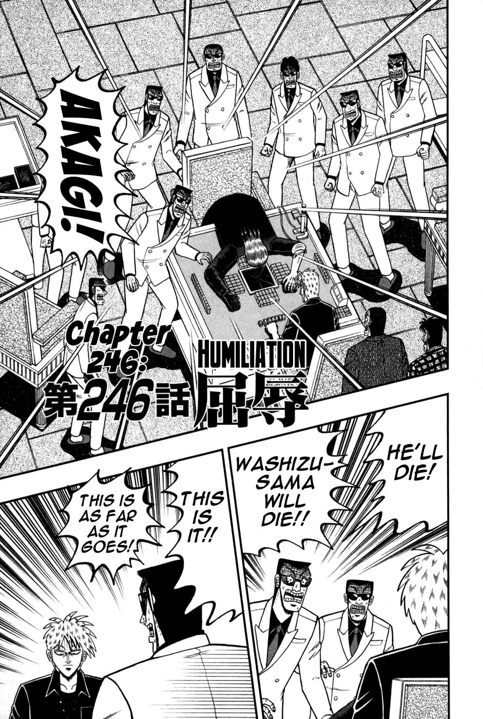 Akagi Chapter 246 page 1 - Chapter 246: Humiliation