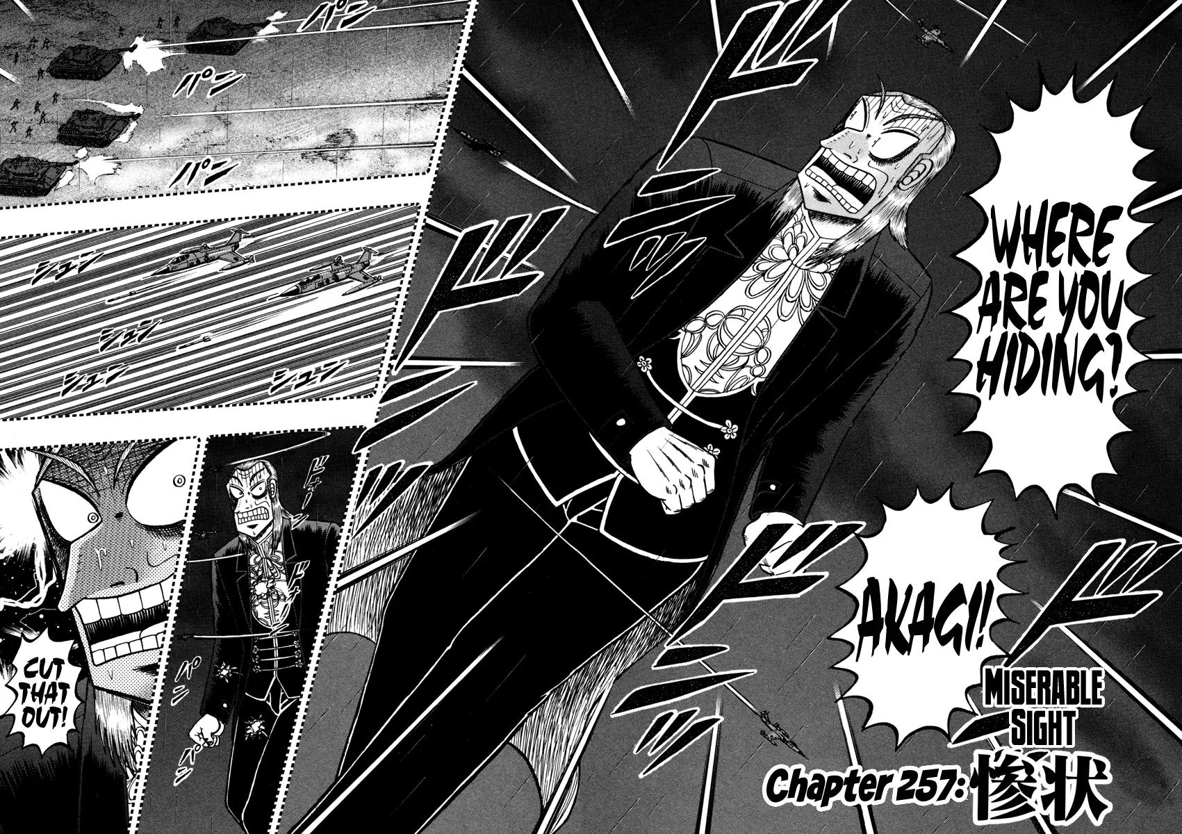 Akagi Chapter 257 page 2 - Chapter 257: Miserable Sight