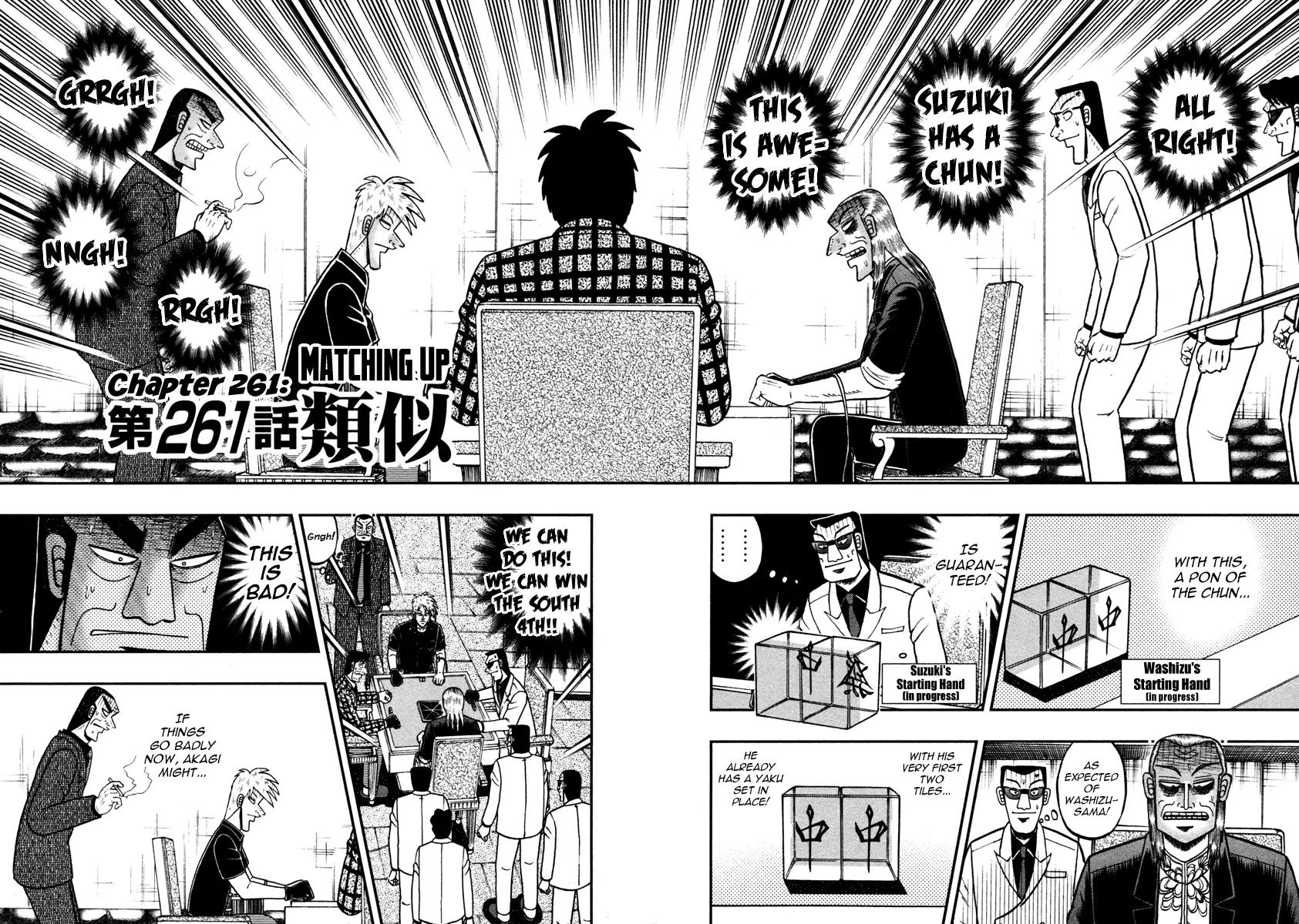 Akagi Chapter 261 page 2 - Chapter 261: Matching Up