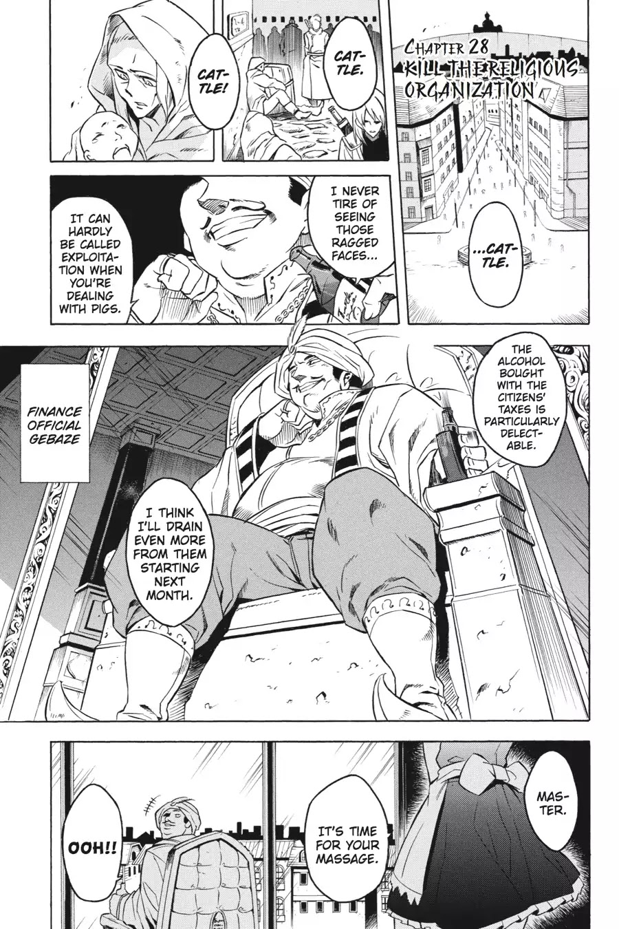 Akame ga Kill! Chapter 28 page 1 - Chapter 28: Kill The Religious Organization