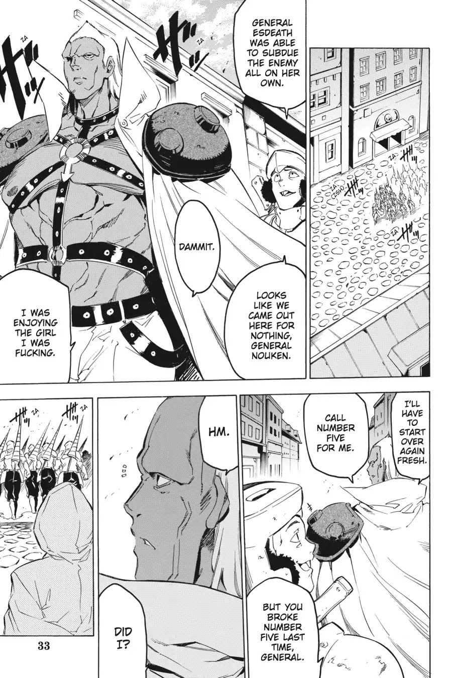 Akame ga Kill! Chapter 61 page 33 - Chapter 61: Kill The Reinforcements