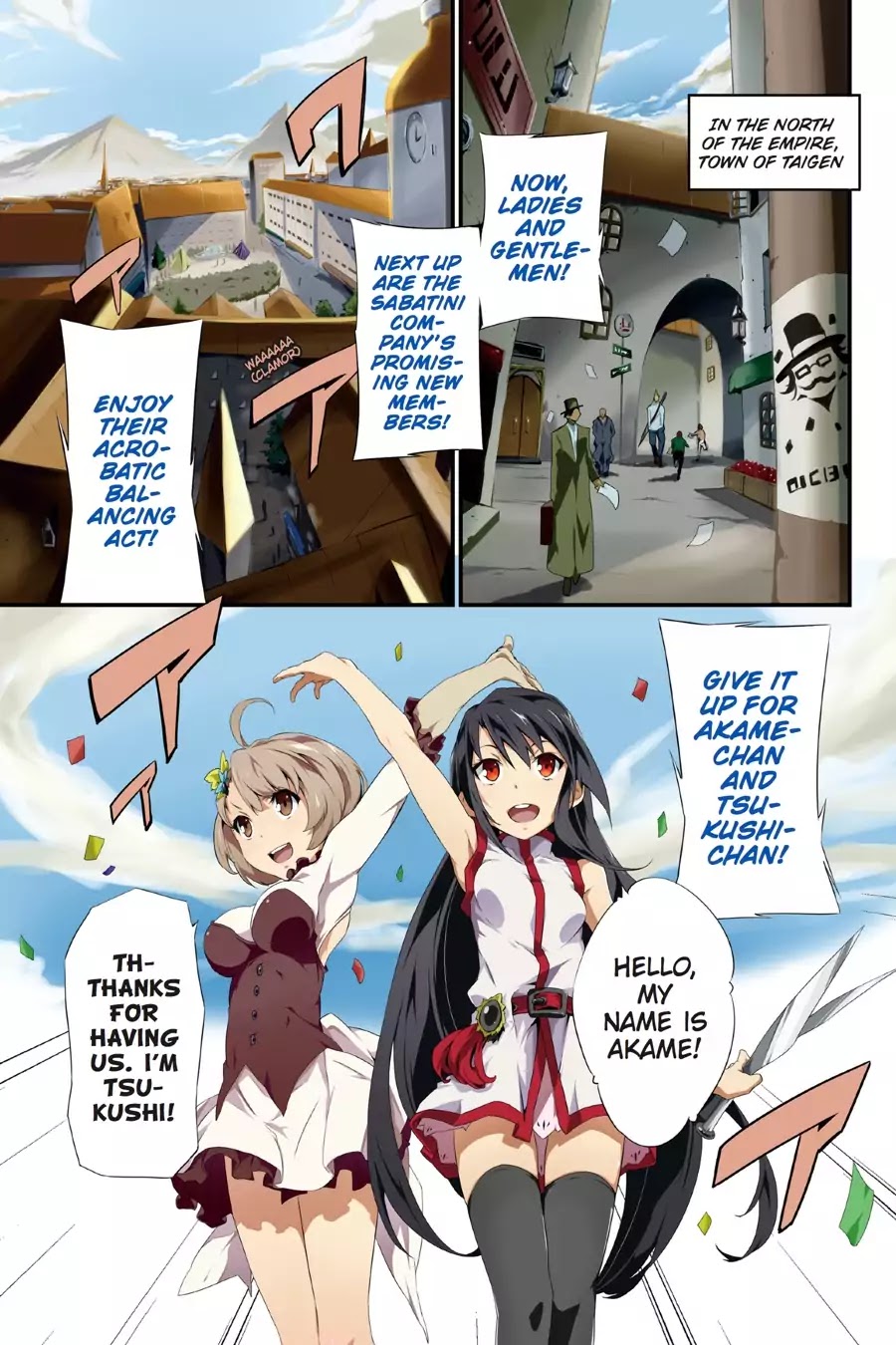 Akame ga Kiru! Zero Chapter 1 page 4 - Chapter 1: The Two Girls