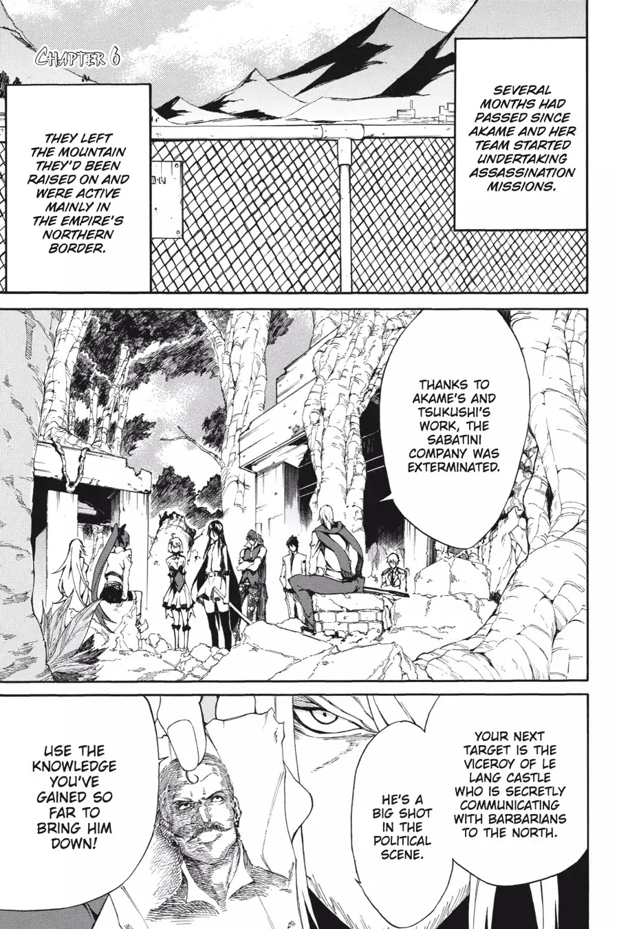 Akame ga Kiru! Zero Chapter 6 page 1 - Chapter 6: Hurdle! The Viceroy Murder