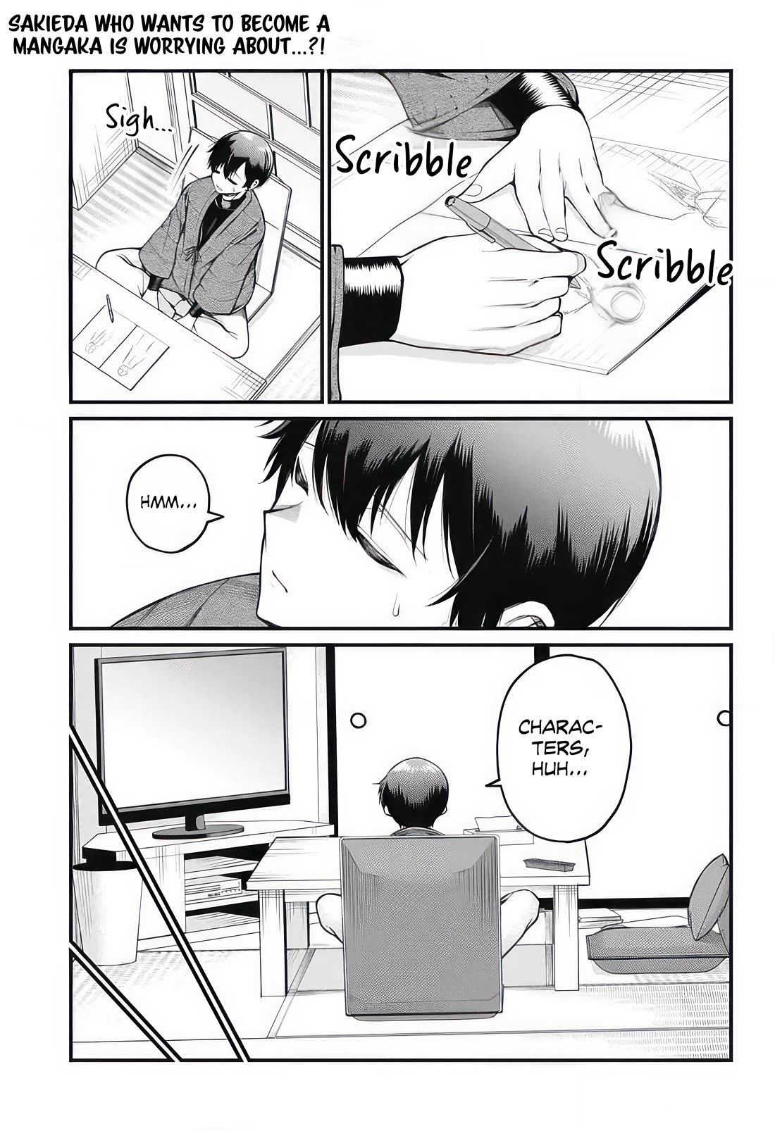Akanabe-sensei Doesn't Know about Embarrassment Chapter 10 page 1 - Chapter 10: Sensei and Creating Characters