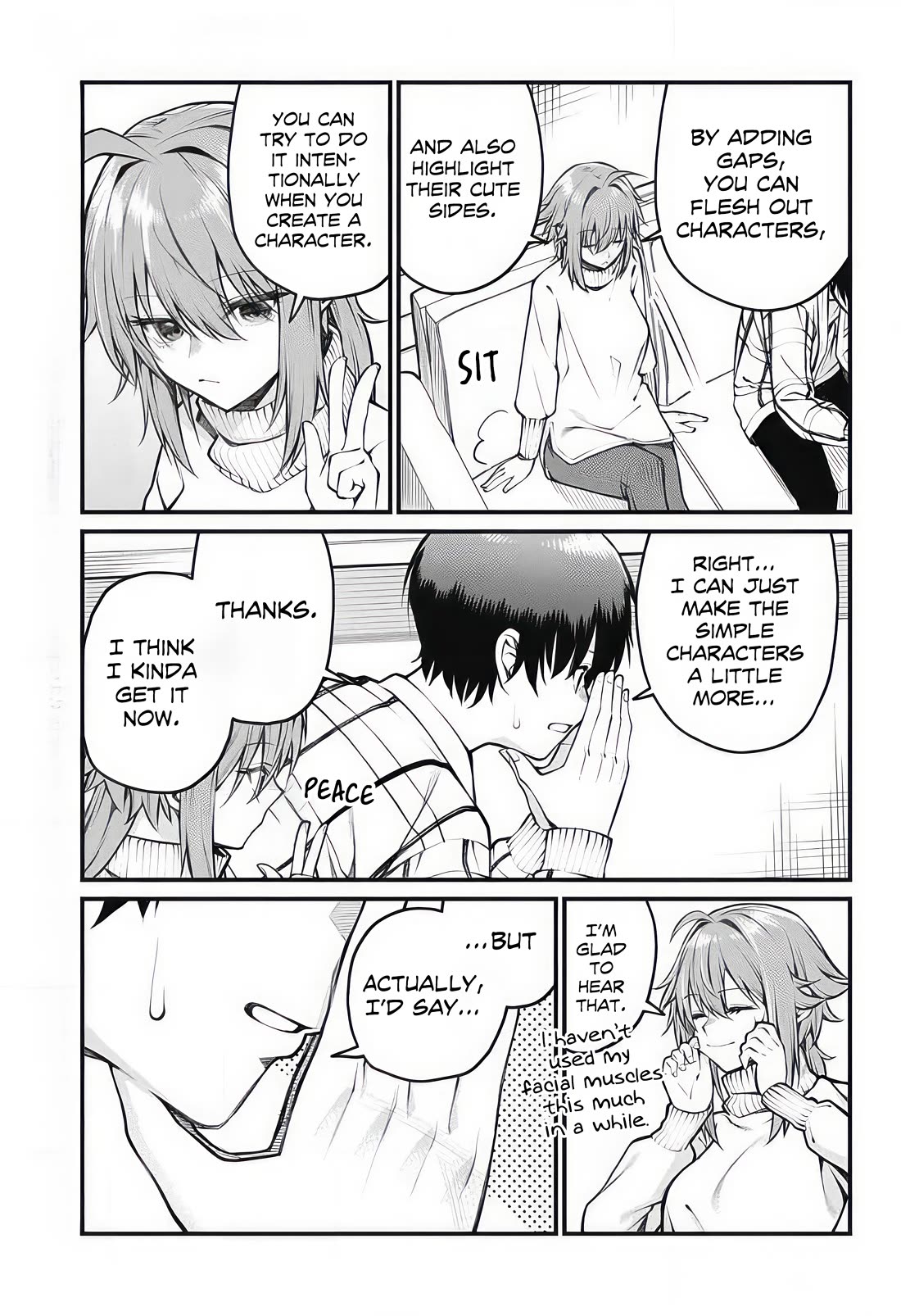 Akanabe-sensei Doesn't Know about Embarrassment Chapter 10 page 11 - Chapter 10: Sensei and Creating Characters