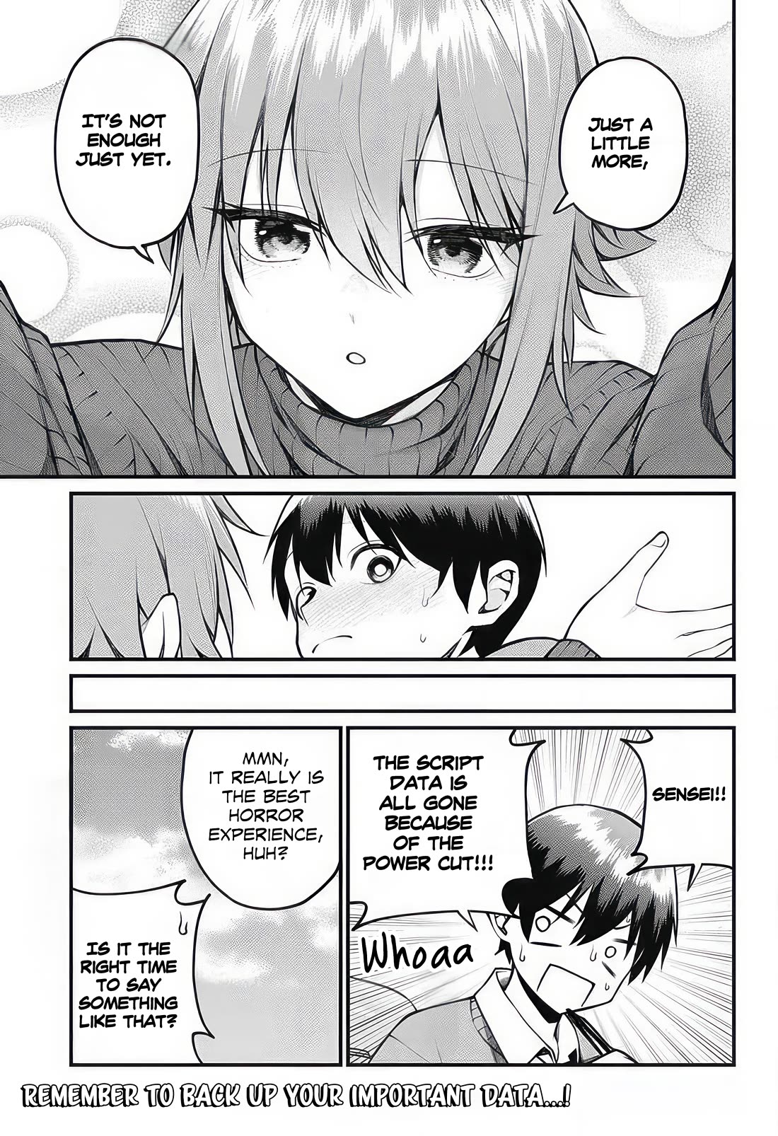 Akanabe-sensei Doesn't Know about Embarrassment Chapter 12 page 13 - Chapter 12: Sensei and Horror Story