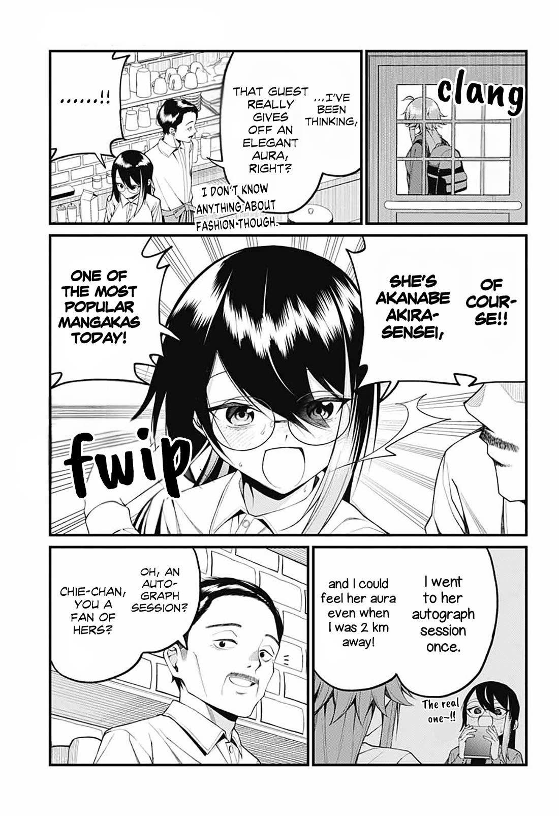 Akanabe-sensei Doesn't Know about Embarrassment Chapter 16 page 6 - Chapter 16: Sensei's Favorite Cafe