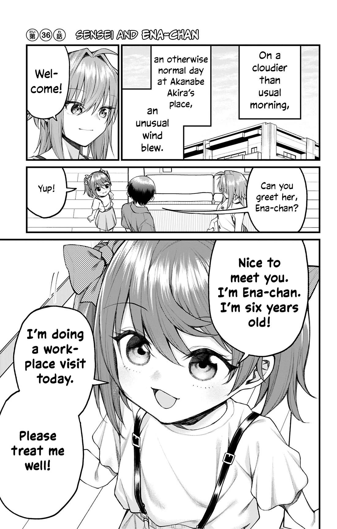 Akanabe-sensei Doesn't Know about Embarrassment Chapter 36 page 1 - Chapter 36: Sensei and Ena-chan