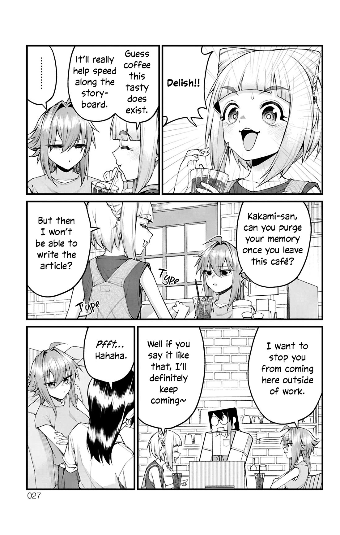 Akanabe-sensei Doesn't Know about Embarrassment Chapter 37 page 9 - Chapter 37: Sensei and Kakami's Interview